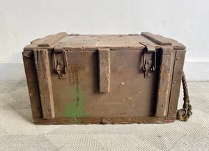 Vintage Ammunition Wooden Box Chest - Picture 1 of 10
