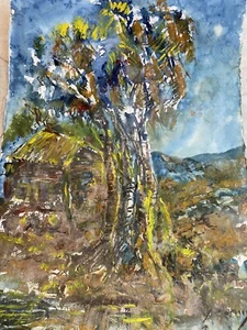 Epifanio Fano Irizarry Watercolor Puerto Rico Art Tree - Picture 1 of 12
