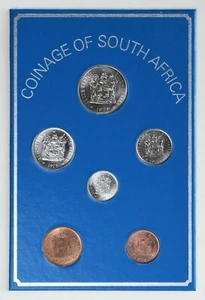 1974-1975 Coinage of South Africa 6-Coin Uncirculated Mint Set - Picture 1 of 4
