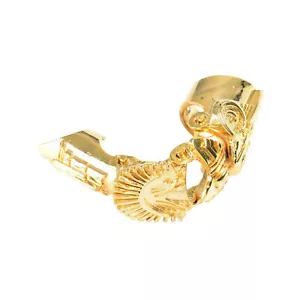 Just Cavalli Unisex Gold Metal Ring One Size - Picture 1 of 4