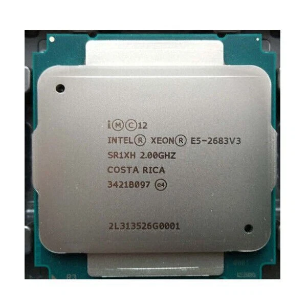 Matched Pair Intel Xeon E5-2683 v3 2.0GHz 14-Core Processor CPU LGA2011 SR1XH - Image 1 of 1