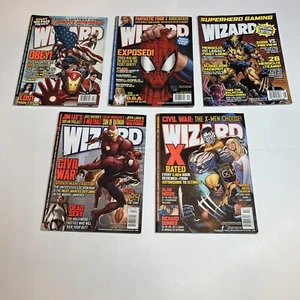 Lot Of 5 Vintage Wizard Comics 2006 / 07 Issues # 179, 180, 181, 182 + Extra - Picture 1 of 12