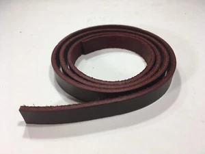 Leather Strip - Burgundy Latigo - 5/8" x 36" - 5-6oz. 1 piece (E502) - Picture 1 of 1