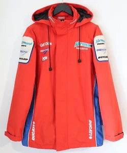 AIRWAVES DUCATI VINTAGE RACING JACKET DREAD ORANGE MEN'S L EMBROIDERED HOOD TOP - Bild 1 von 20