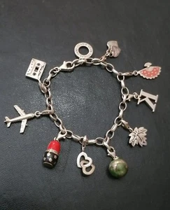 Thomas Sabo Vintage Lovely Charms Oval Link Chain Bracelet - Picture 1 of 10