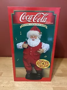 Coca-Cola Rocking Santa Figur mit Netzteil 1999 Neu - Bild 1 von 11