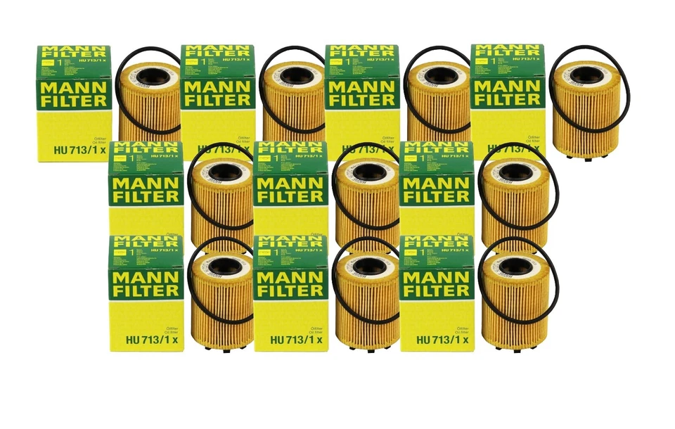 Conjunto de 10 filtros de óleo de motor Mann para Alfa Romeo Mito Dodge Dart Fiat 500 Jeep - Imagem 1 de 1