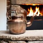 Vintage Copper Teapot Tea Kettle French Gooseneck Spout Nickel Plated Inside