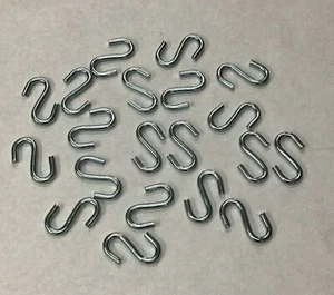 20 S Hooks 1/4″ X 2″ Garage Door Spring Cable Accessory S-Hook DIY Storage Hook - Picture 1 of 4