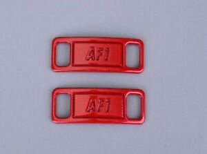 AF1 Nike Lace Tags Air Force Ones Shoe Lace Locks Badge Dubraes 1 Pair ~~~UNRWSX