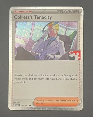 Pokémon Card Colress's Tenacity 057/064 Prize Pack Series Cosmos Holo - NM - Image 1 of 2