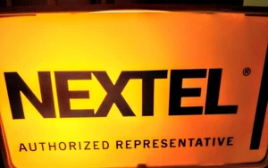 Nextel Authorized Representative Dealer, Retailer Store Display Lighted Sign - Picture 1 of 2