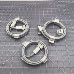 3 x Original Apple Lightning USB-A to USB-C Charger Data Cable for IPhone/iPAD - Picture 1 of 2