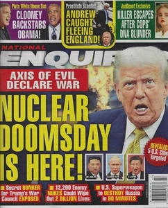 National Enquire Magazine November 24th 2025  Nuclear Doomsday is here - Picture 1 of 1
