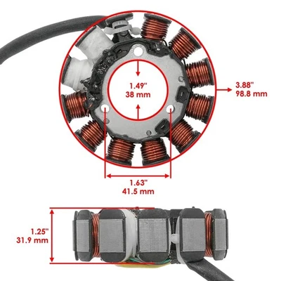 Stator for Arctic-Cat Mountain Cat 570 2002-2004 / Mountain Cat 1000 2001-2002 - Image 1 of 4