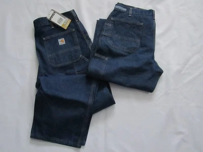 Jeans Carhartt FR 2 pares de jeans de lona resistentes al fuego para hombre 36x32 FRB13DNM Foto 1 de 4