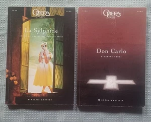 La Sylphide & Don Carlo 1998 1999 Lot of 2 Opéra National de Paris Books Softcov - Picture 1 of 14