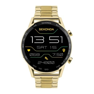 Sekonda Mens Active Plus Gold Smart Watch Brand New Boxed RRP £99.99 Model 30227 - Image 1 of 4