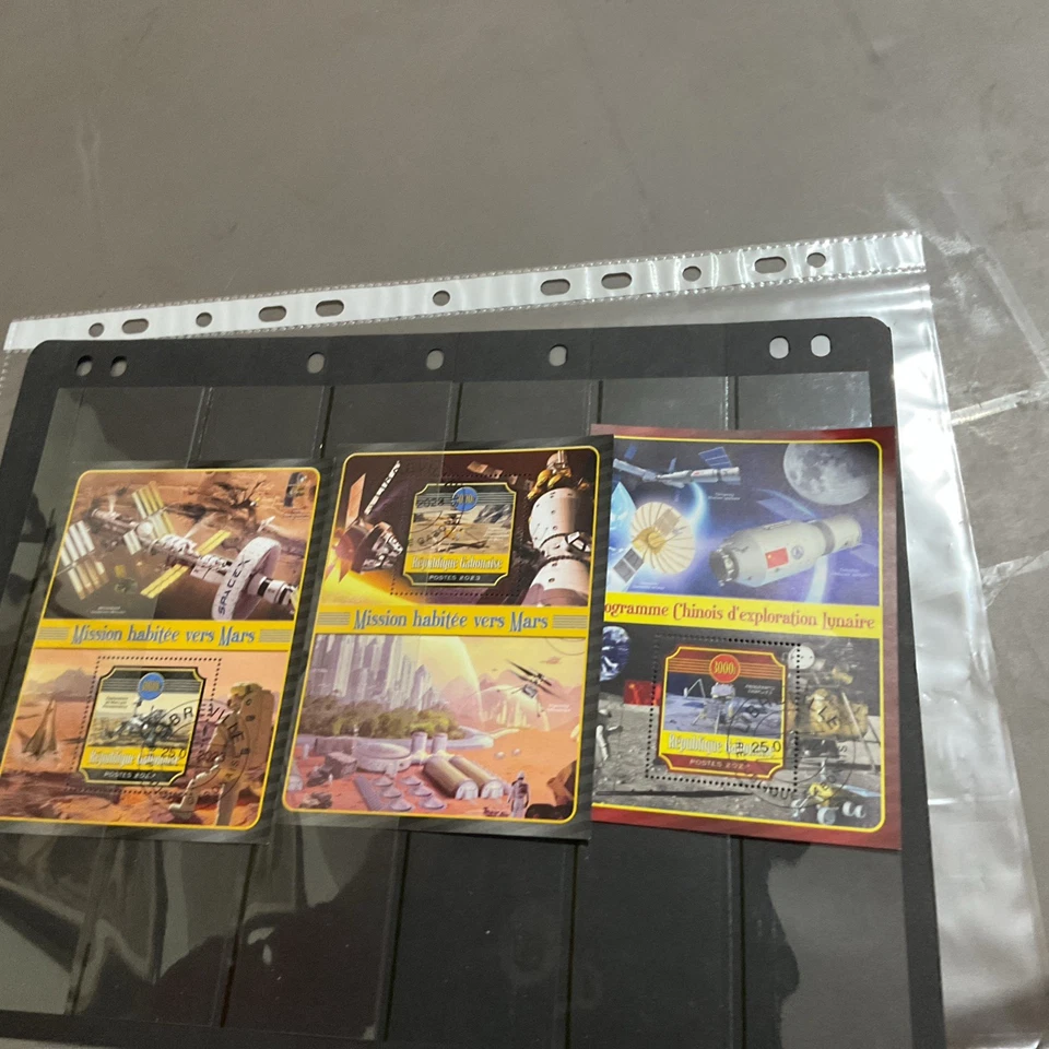 Rep Gabonaise X 3 CTO Stamp Mini Sheets Circ 2023 — 第 1/1 张图片