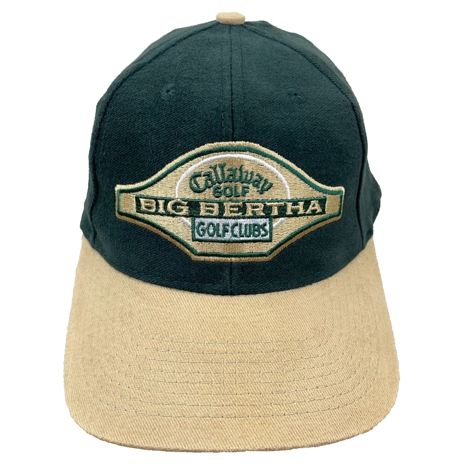 Vintage Callaway Golf Hat Cap Leather Strap Back Big Bertha 90s Green K Products - Image 1 of 4