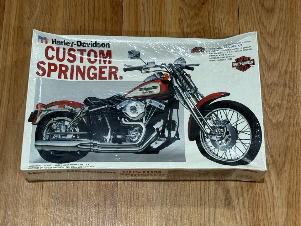 IMEX 1:12 Harley Davidson Custom Springer Plastic Model Kit - NEW - Image 1 of 4