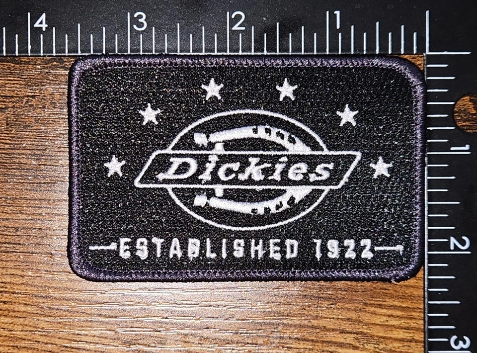 Dickies Established 1922 Black Logo Clothing Hat Patch - Image 1 of 1