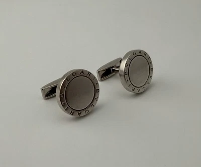 BVLGARI 925 Sterling Silver Round Cufflinks - Image 1 of 4