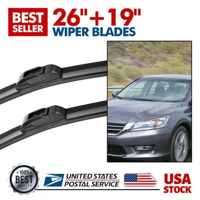 Limpiaparabrisas J-Hook 26"+19" repuesto para INFINITI M56 2011-2013 Foto 1 de 4