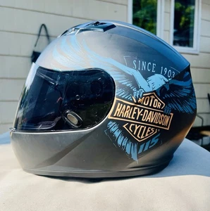 Harley-Davidson Black 115th Anniversary/Full Face Helmet/Dark Tinted Visor/SM - Picture 1 of 16