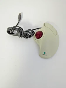 Logitech TrackMan Marble Trackball 3 Button PS/2 Mouse Model T-CH11 - Picture 1 of 8