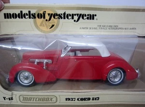 Diecast Matchbox MODELS of Yesteryear NRFB Y-18 A 1937 Cord 812 1979 - Picture 1 of 1