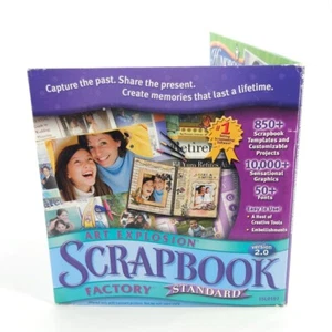 Art Explosion Scrapbook 2CD ROMs #1 Selling Software Factory Standard Version2.0 - Picture 1 of 11