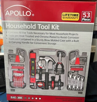 Apollo Precision Tools DT9408 53-Piece Household Tool Kit - Image 1 of 4