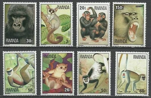 Ruanda 1978 Affen und Affen. Fauna/Säugetiere/Affen & Affen Full Set MNH - Bild 1 von 1