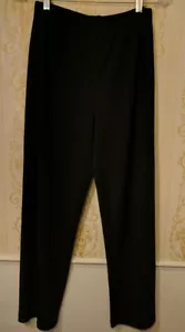 Jospehine Chaus Petite Womens Pants SP Small Petite Black Stretch Straight Leg - Picture 1 of 6