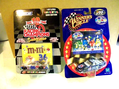 Winners Circle NASCAR 2000 #36 M&M Car Ken Schrader & Toys R Us M&M car #36 - Image 1 of 2