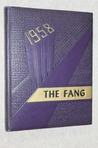 1958 Jacksboro High School Yearbook Annual Jacksboro Texas TX - The Fang - Picture 1 of 5