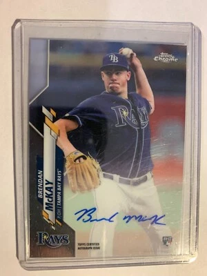 2020 Topps Chrome Rookie Auto Brendan McKay - Image 1 of 2