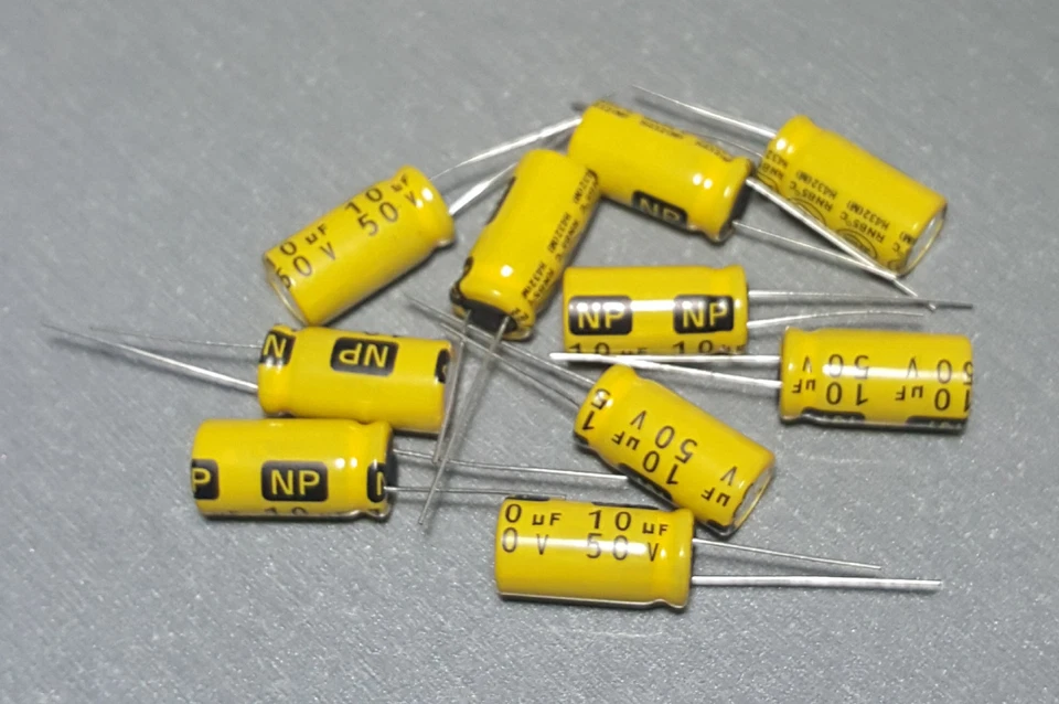 2/5/10Pcs 10uF 50V PCB Bipolar Electrolytic Capacitor LELON - image 1 of 1