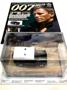 James Bond Car Collection 1/43 007 Land Rover Defender Quantum Of Solace Negro - Imagen 1 de 13