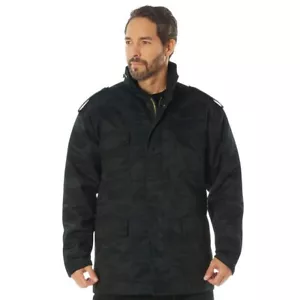 Rothco Midnight Camo M-65 Field Jacket - Midnight Black Camo - Picture 1 of 5