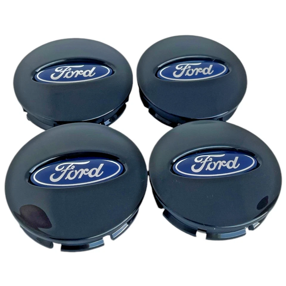 Ford Explorer Black Wheel Center Caps 2006-2019 (Hub Logo Emblem 4pcs set) - Image 1 of 3