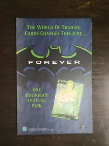 Tarjetas coleccionables Batman Forever DC Fleer 1995 página completa anuncio original 1221 A1 - Imagen 1 de 1