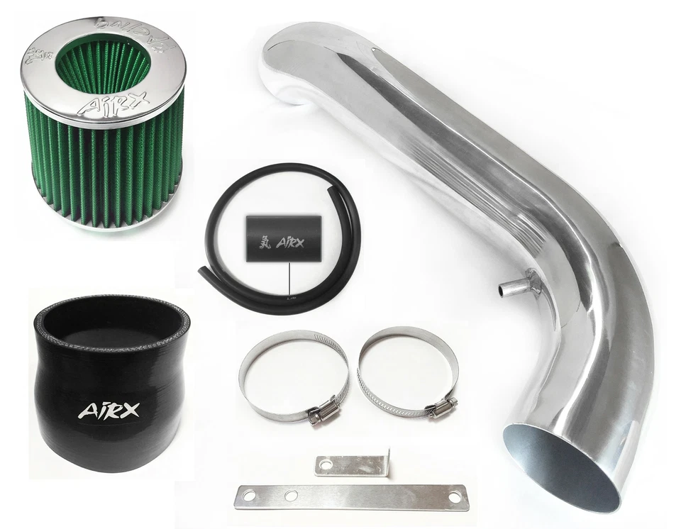 Kit de admisión de aire AirX Racing negro-verde para 94-01 Acura Integra 1.8 L4 GSR tipo R Foto 1 de 1