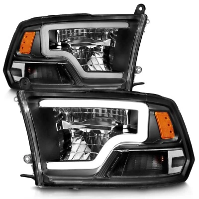 Faróis projetores quadrados ANZO 111539 Full LED para 2009-2020 Dodge Ram 1500 - Imagem 1 de 4