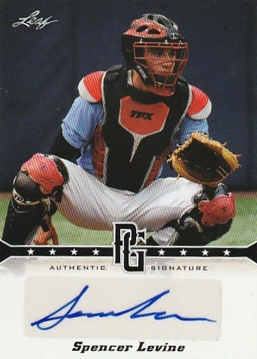 2013 Leaf Perfect Game Spencer Levine Autograph Auto Card - Image 1 of 1