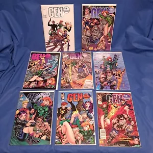 Lot Of 8 GEN 13 Comics 1994-95 0, 1, 1, 2, 3, 4, 5, 5 Image Scott Campbell - Picture 1 of 9