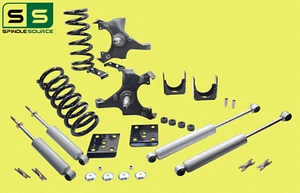 5"/6" Drop Kit + SHOCKS FOR 88-91 Chevrolet GMC C1500 W/1.00" Rotors STD CAB V6 - Bild 1 von 2
