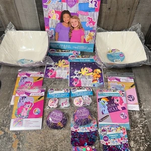 My Little Pony Birthday Party Decoration Supplies Invitations, Thank , Backdrop - Picture 1 of 7
