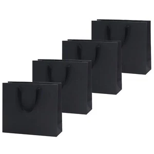 4PCS Extra Large Black Gift Bags with Handles 16x6x12 Inches Black Paper Bags... - Picture 1 of 6